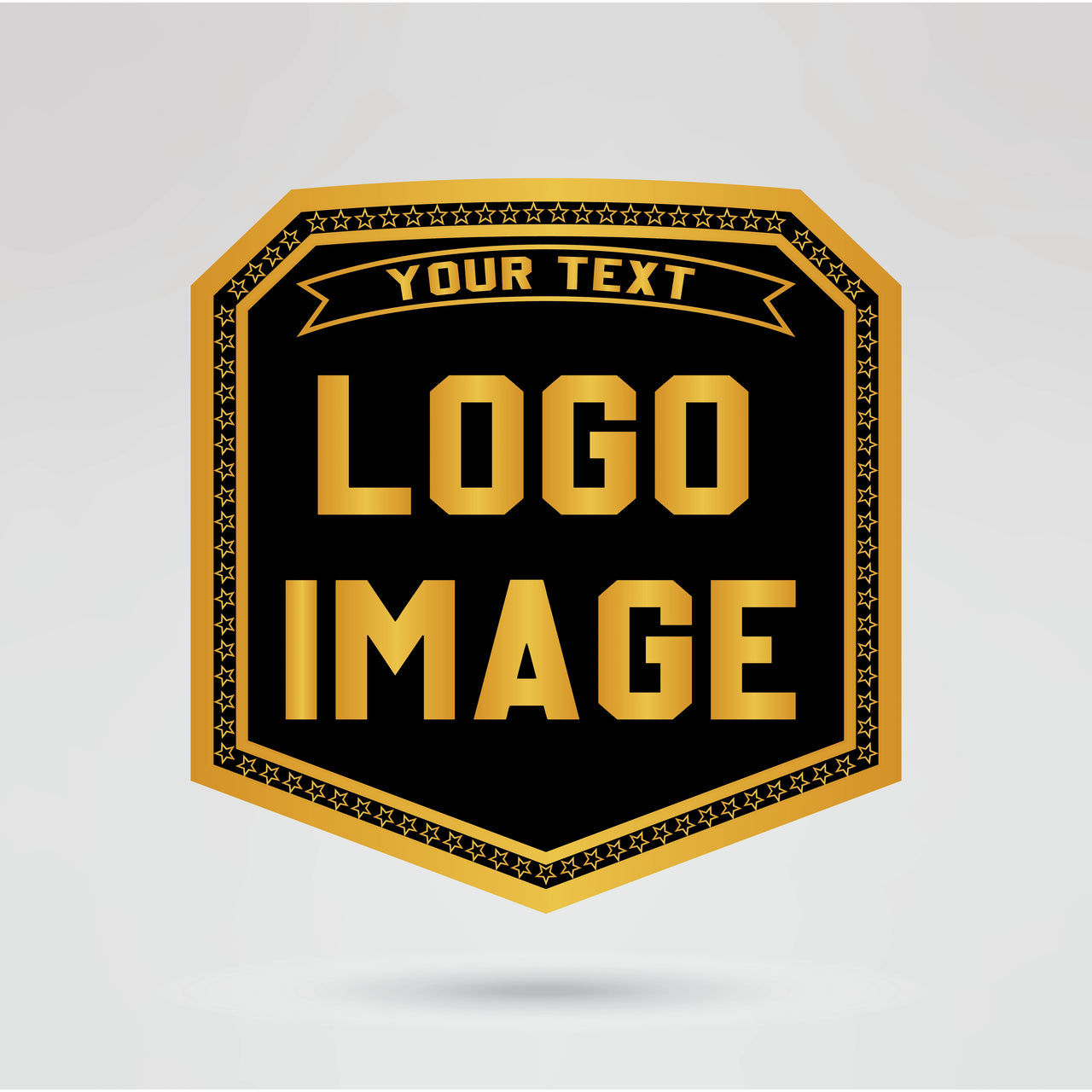 Aaron Eagle Hero of the People wrestling championship belt with detailed gold center plate design