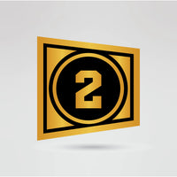 Right side plates of Aaron Eagle Hero of the People wrestling belt with customizable emblem areas