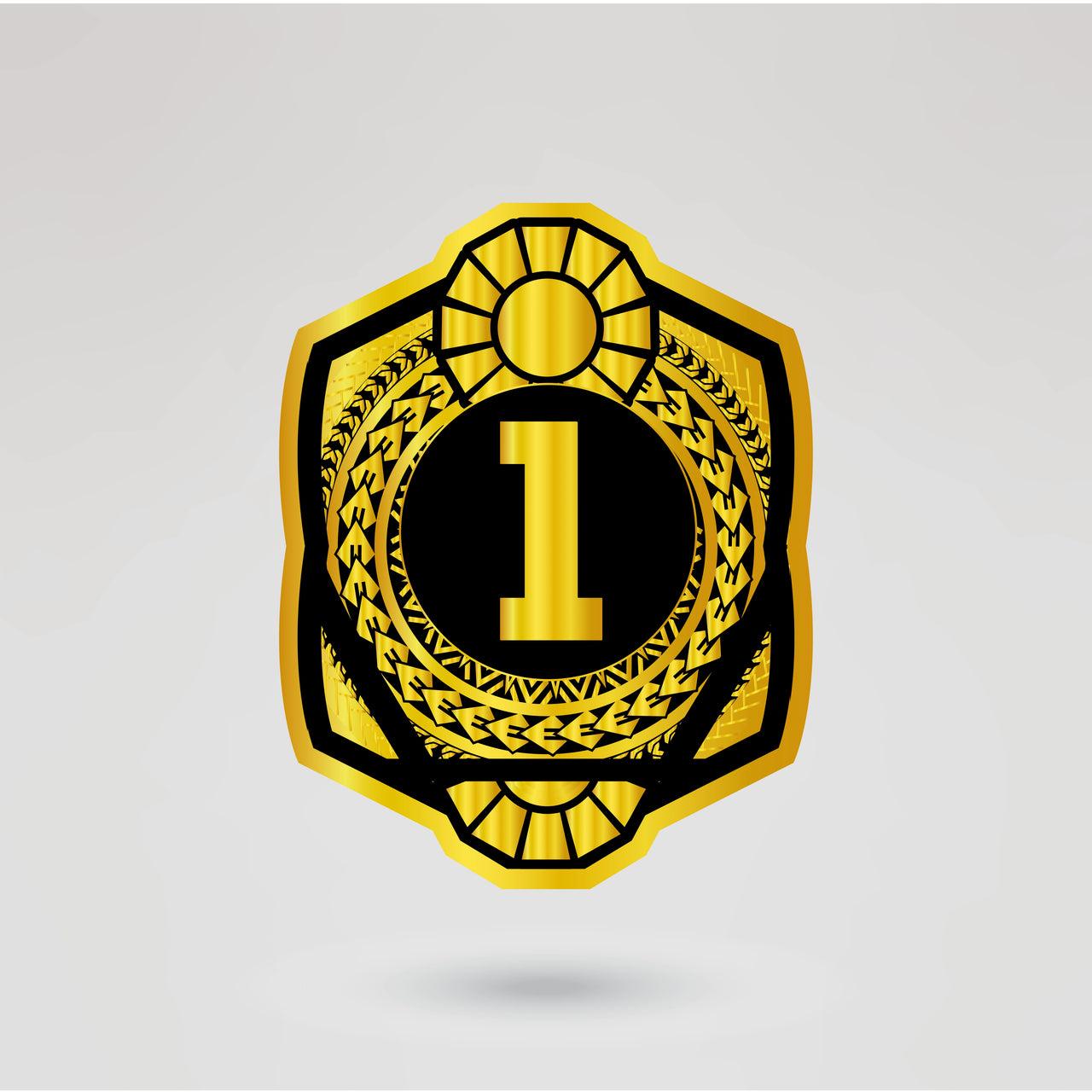 Customizable left side plate for the Campeón de Tercias tag-team wrestling belt