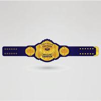 Finished design of Mexican American Tag Team Wrestling Championship Belt with custom logo and detailing.
