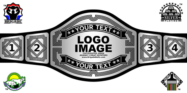 Custom Championship Belt - Avenger Series - Silver