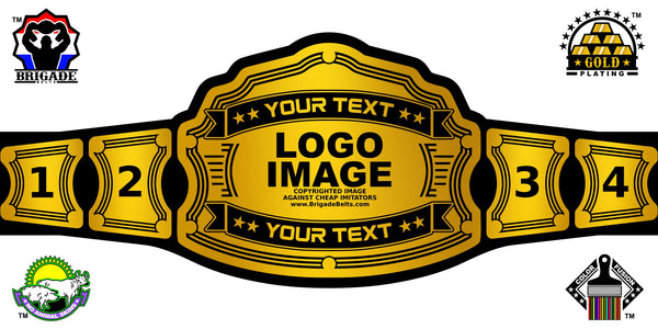 Custom Championship Belt - Pioneer Series - Gold
