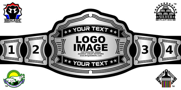 Custom Championship Belt - Pioneer Series - Silver