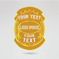 Front view of custom Heavyweight Wrestling Championship belt with your logo and design.