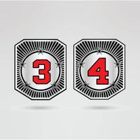 Customizable side plate featuring logos and text for the Heritage Championship Belt.
