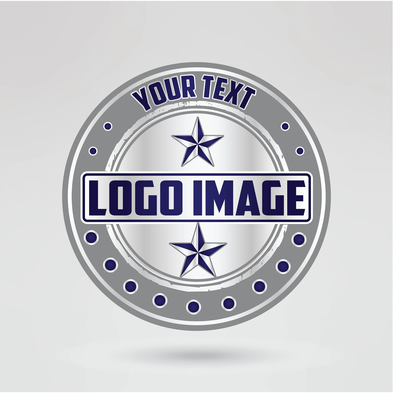 Fully customizable main plate of the IPW Championship Belt with personalized logos and text options.
