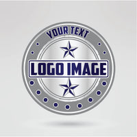 Fully customizable main plate of the IPW Championship Belt with personalized logos and text options.