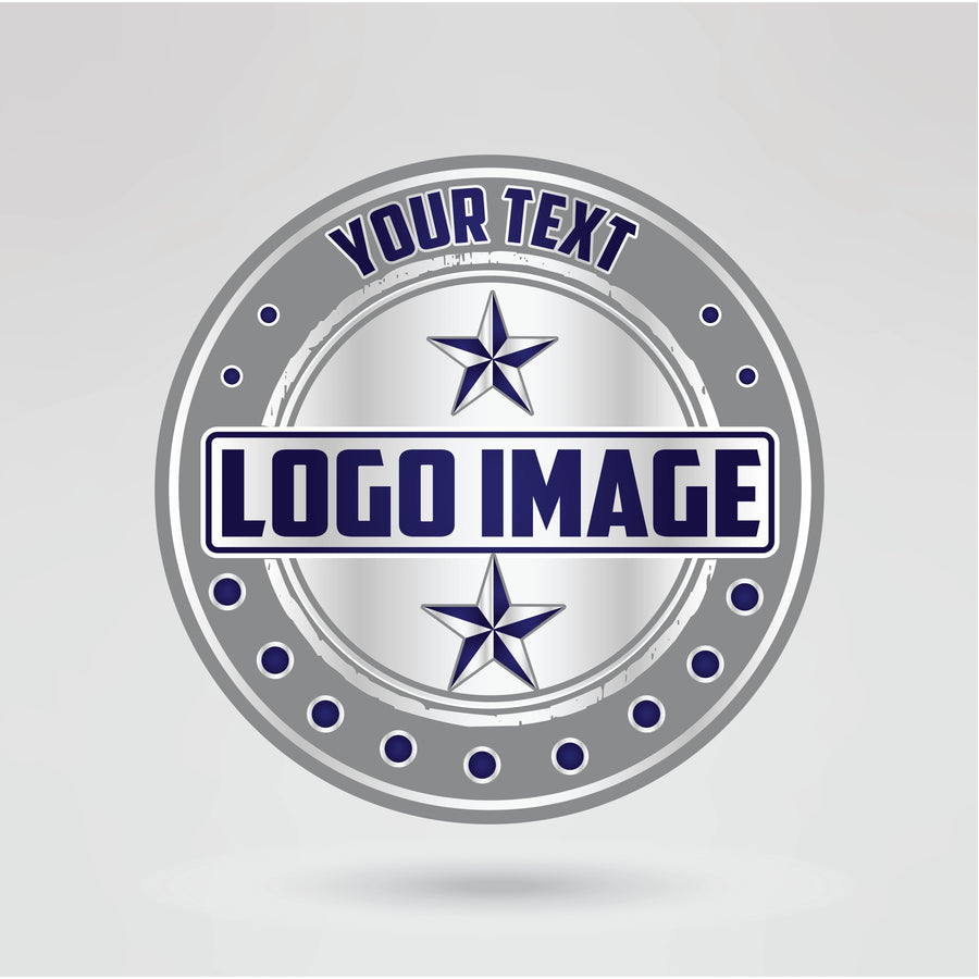Fully customizable main plate of the IPW Championship Belt with personalized logos and text options.
