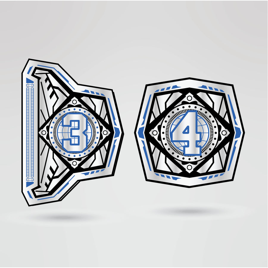 Customizable right side plate for the Impact Tag-Team Wrestling Championship Belt
