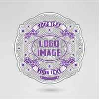 Main plate of the custom KTW championship belt with space for logos and text.