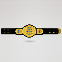 Design your own Lions International championship belt with logo and text customization template.