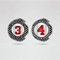 Right side plate of the Martial Arts Championship Belt with customizable features.