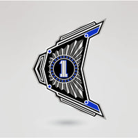 Custom Minigolf Championship Belt Side Plate 1 for logo and text customization.