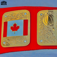 Custom Moon League championship belt right side plates with basketball design, ornate gold detailing, crystal accents, and customizable graphics