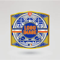 Customizable main plate featuring the iconic New York Mets logo and vibrant design elements.