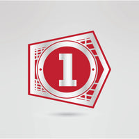 Side Plate 1 of the Planet K Championship Belt, customizable with logos and text.