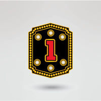 Customizable side plate of the Horror Night Championship Belt with personalized logos and text.