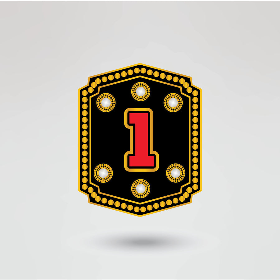 Customizable side plate of the Horror Night Championship Belt with personalized logos and text.