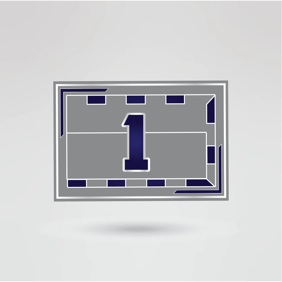 Side plate of the IPW Championship Belt with space for logos and text.