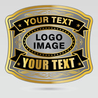 Custom Southern CWA wrestling championship belt template with editable logo image and text areas