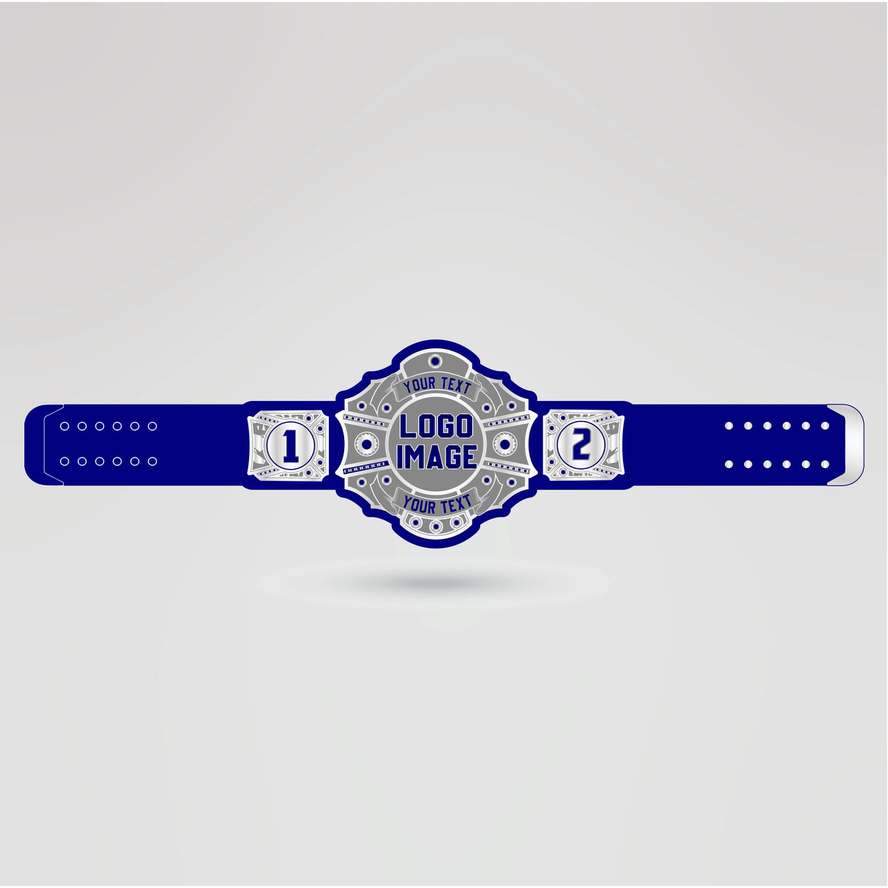 Customization template for Ultra-Violent Champion Belt for logos and text placement.