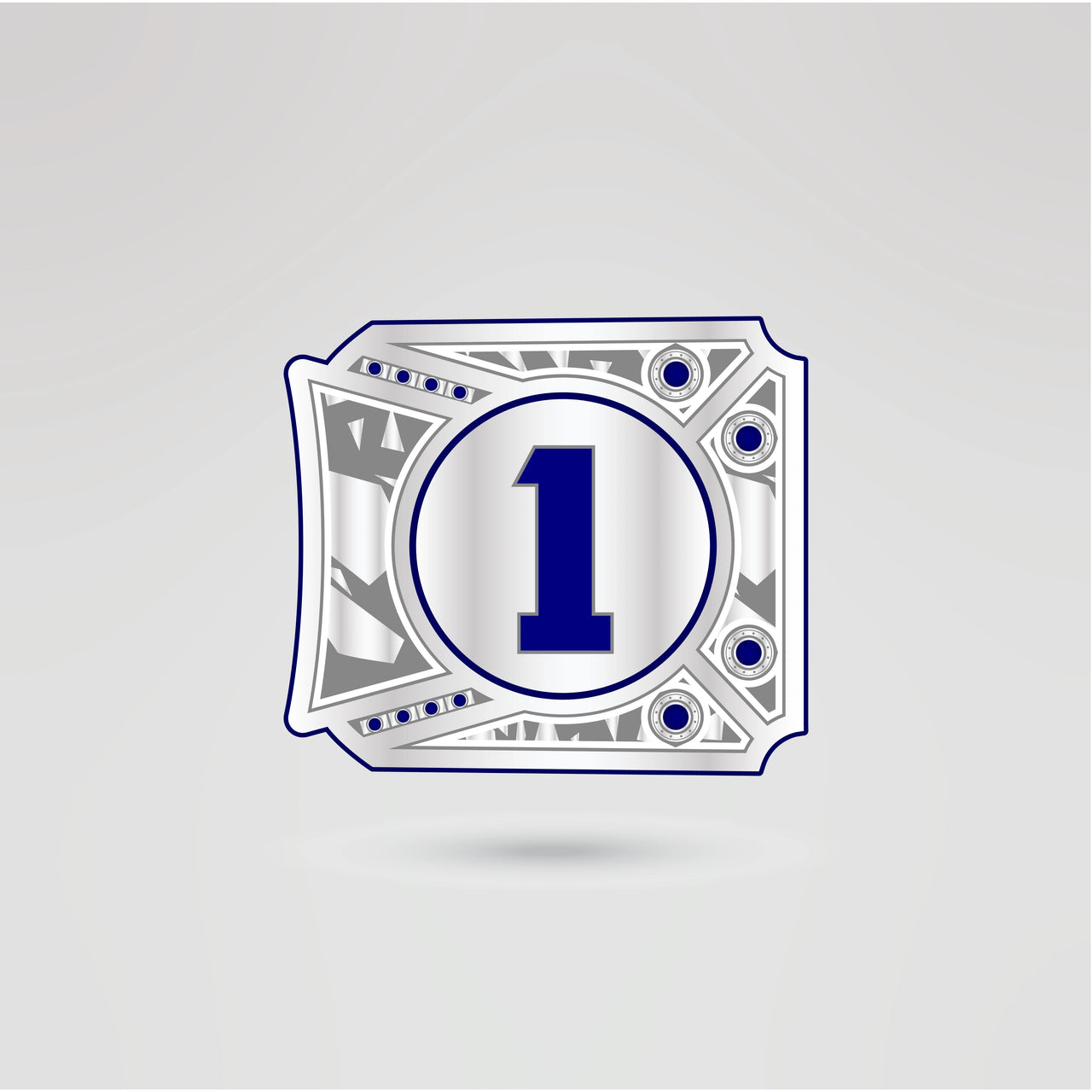 Customizable side plate for Ultra-Violent Champion Belt with logo and design options.