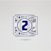 Personalize side plate 2 with custom logo and text for Ultra-Violent Champion Belt.
