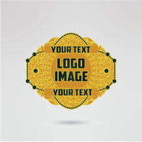 Main plate of the customizable University of Georgia National Championship belt, featuring space for logos, text, and images.