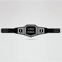 2Xtreme Championship Belt design featuring areas for logo and text customization.