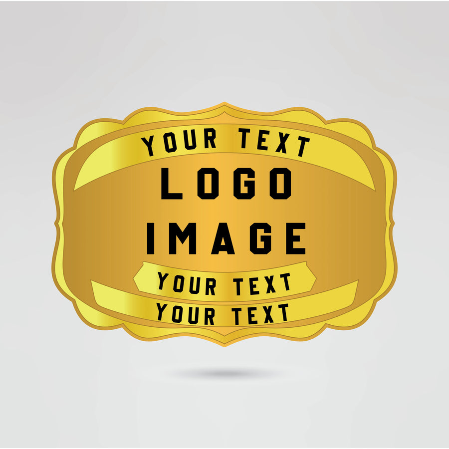 Campeón Nacional Medio Championship Belt – Customizable Main Plate for Logos and Text