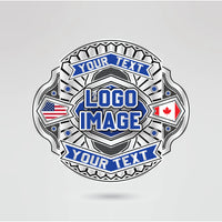 Main plate of the Destiny Wrestling Champion belt, featuring space for custom logos, text, and design elements.