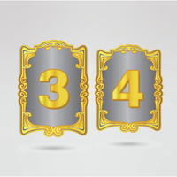 Another set of customizable left and right side plates for the World Heavy Weight Sporting Champion belt, offering room for logos, text, and unique designs.
