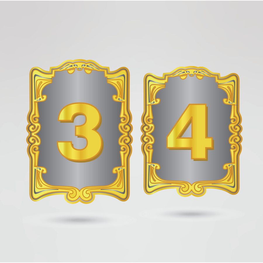 Another set of customizable left and right side plates for the World Heavy Weight Sporting Champion belt, offering room for logos, text, and unique designs.