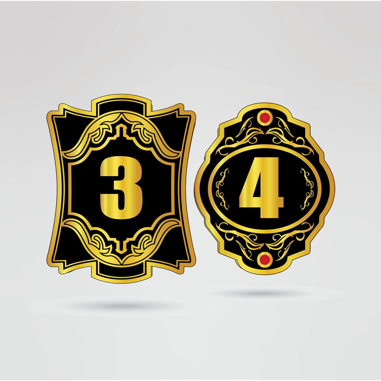 Additional customizable side plates for the WPW Tag Team Championship Belt, designed to hold custom logos and text.