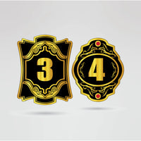 Additional customizable side plates for the WPW Tag Team Championship Belt, designed to hold custom logos and text.