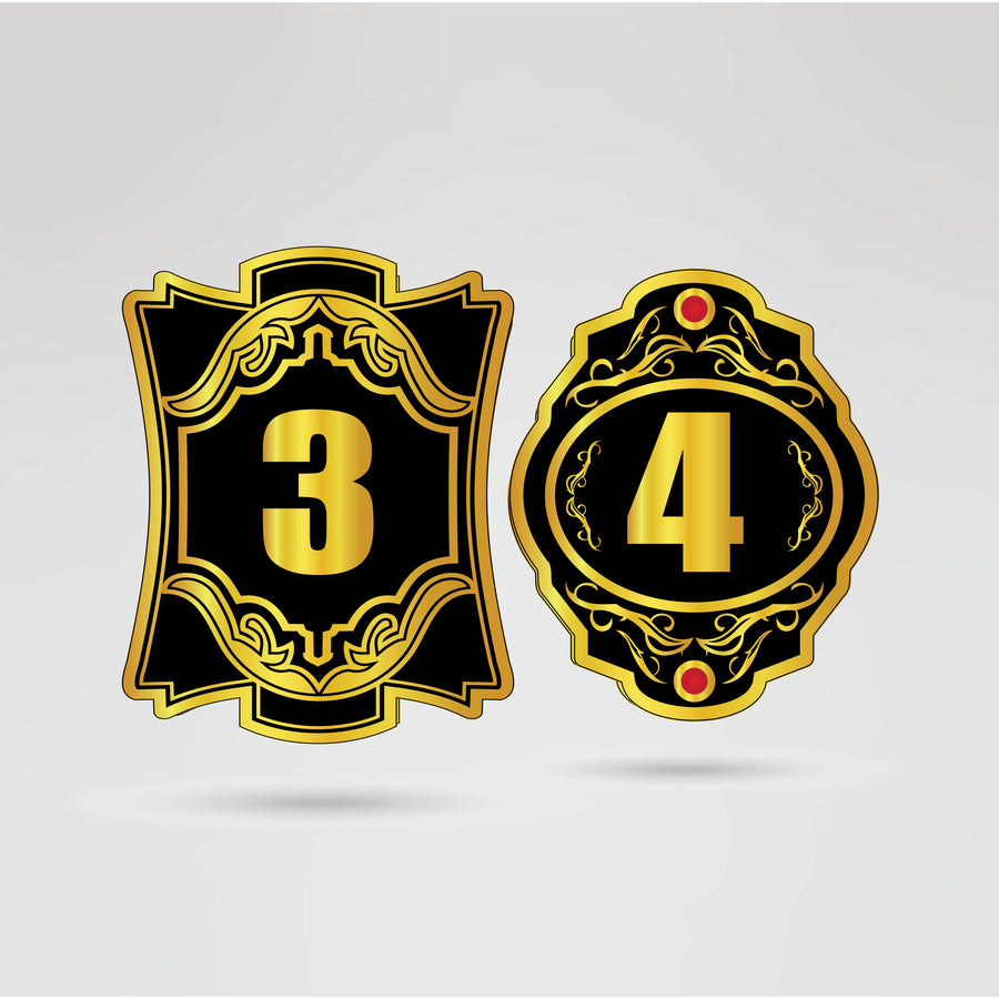 Additional customizable side plates for the WPW Tag Team Championship Belt, designed to hold custom logos and text.