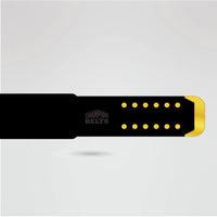 Black strap design for the University of Georgia National Championship belt, featuring gold accents and customizable options.