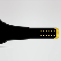 Black strap design for the World Heavy Weight Sporting Champion belt, featuring gold detailing and customizable options.