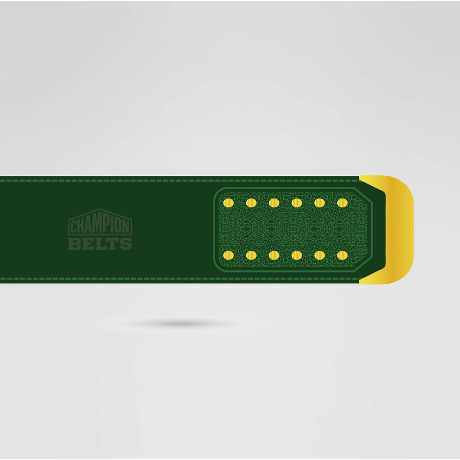Detailed view of the strap for the World Wrestling Federation Champion Belt, featuring customizable options for a unique look.