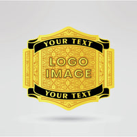 Main plate of the customizable Victory Pro Wrestling Tag Team Championship belt featuring space for logos, text, and custom designs.