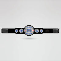 Template for the Destiny Wrestling Champion belt, showcasing areas for adding logos, text, and design elements.