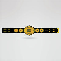 Template for the University of Georgia National Championship belt, showcasing areas for custom logos, text, and images.