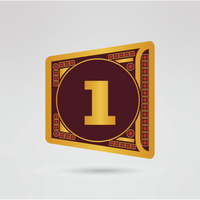 right side plates of the Flower City Championship belt, fully customizable with logos, text, and designs.