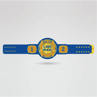 Template for creating custom Golden State Warriors championship belt designs with logo and text.