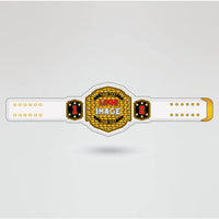 Template for customizing the Horror Night Championship Belt with logos, text, and images.