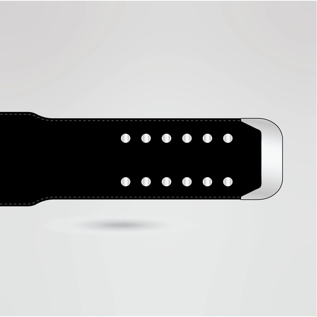 High-quality black strap with metallic silver accents for Impact Tag-Team Wrestling Championship Belt