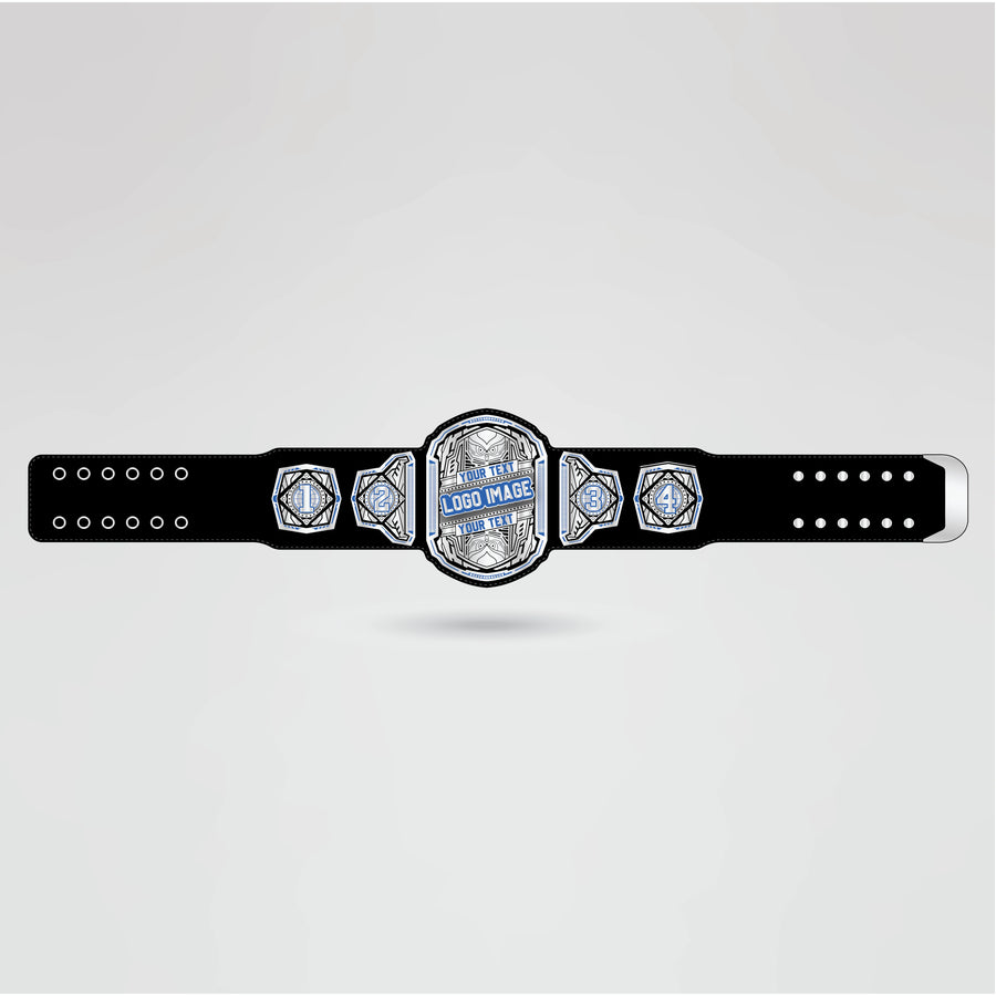 Template for customizing text, logos, and images on the Impact Tag-Team Championship Belt