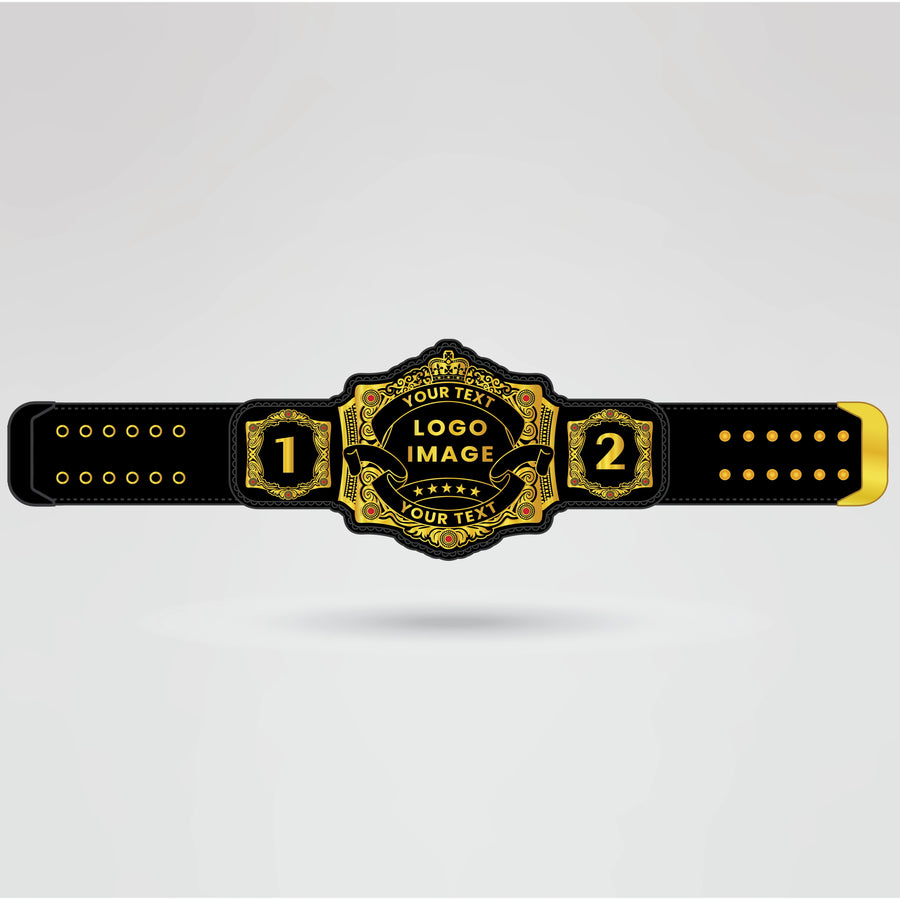 Template for Customizing the Iron Heart Pro Women’s Championship Belt with Logos/Text