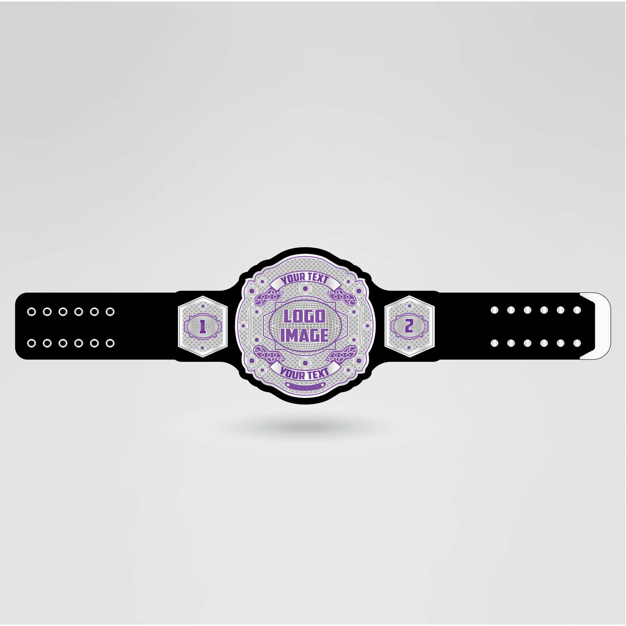 Template showing customizable elements of the KTW championship belt.