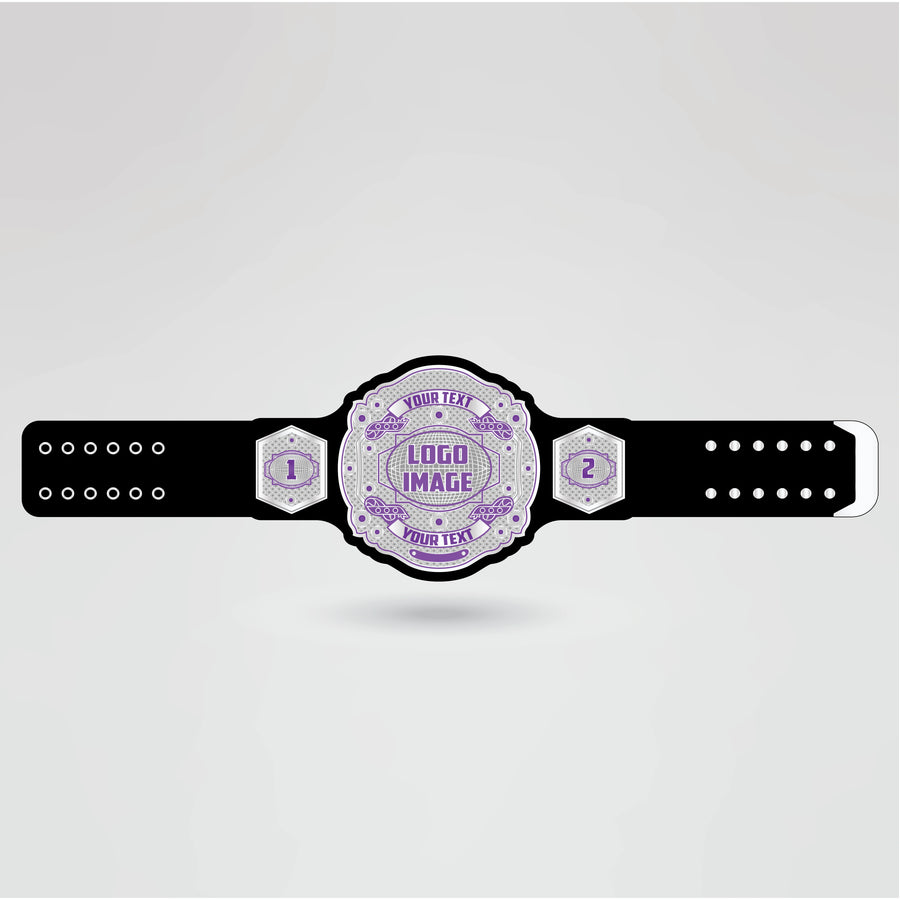 Template showing customizable elements of the KTW championship belt.